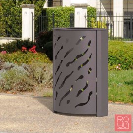 Paperera metàl·lica per exteriors model Venècia